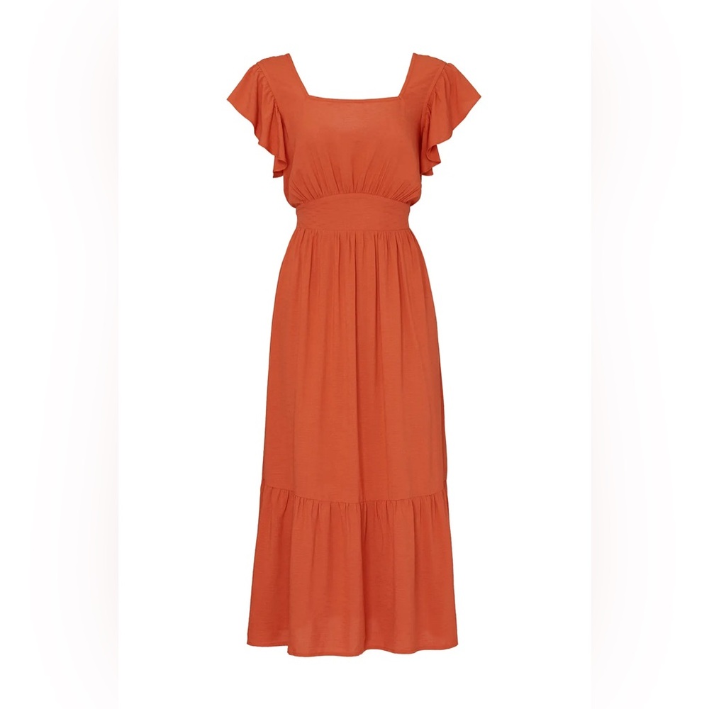 Louna Flutter Tie Back Dress
